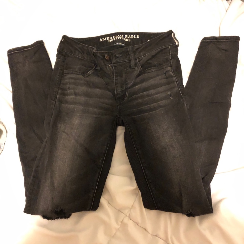 American eagle black skinny jeans